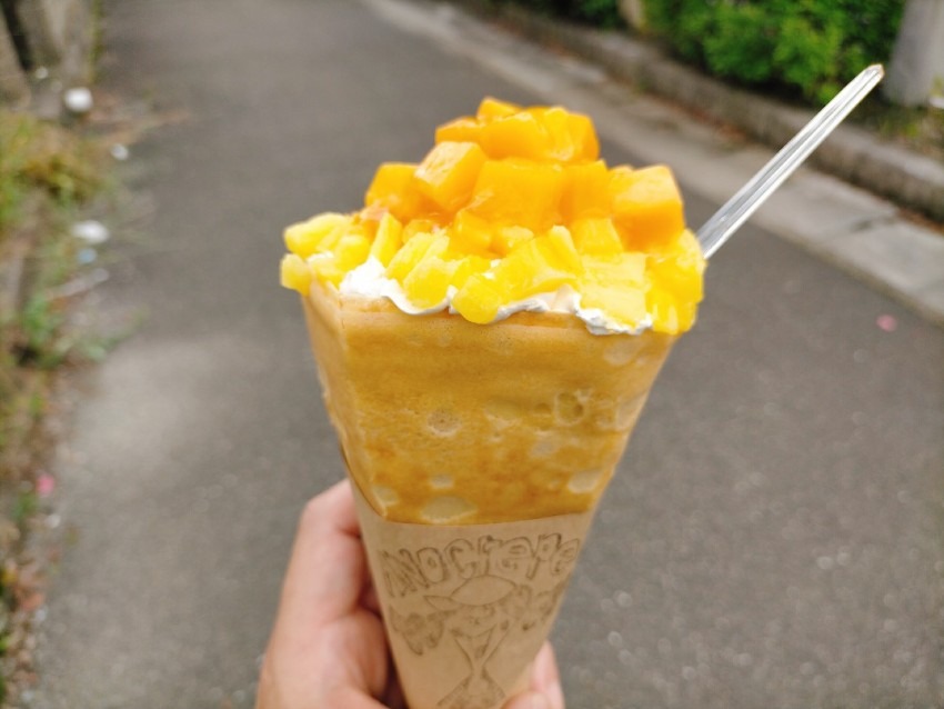 マンゴー&パインは季節限定でオススメ!ANOCrepe (アノクレープ)